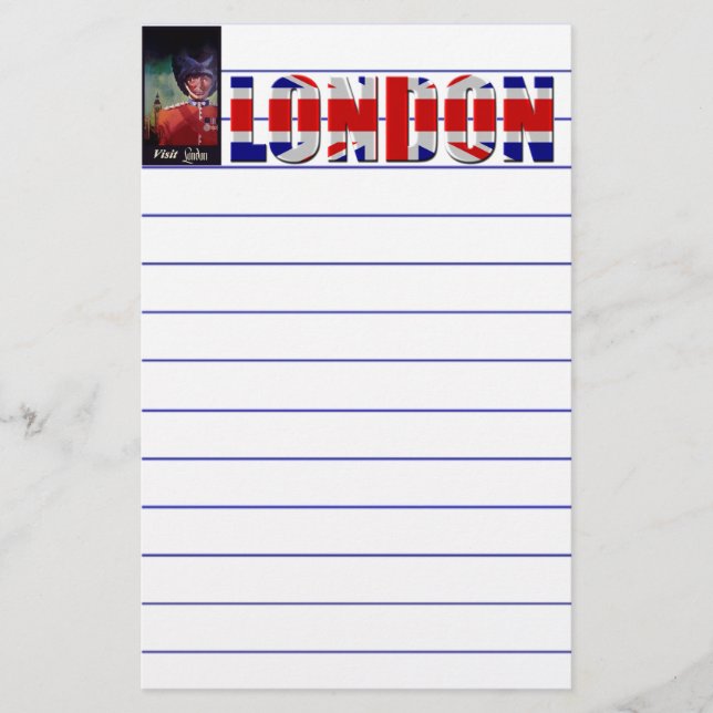Papelería Stationery Poster de Londres (Anverso)