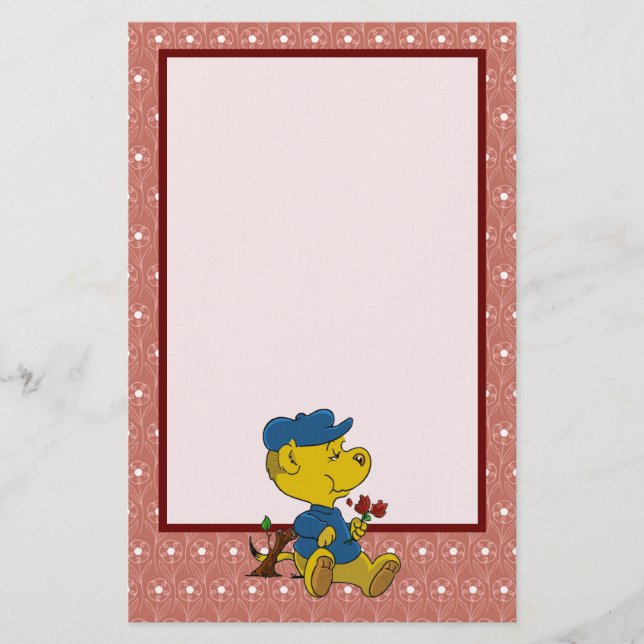 Papelería Stationery Rosas de Ferald Eating (Anverso)