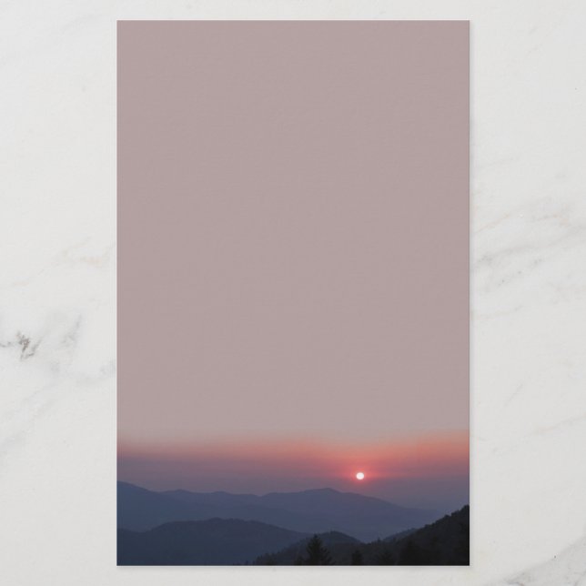 Papelería stationery sunset (Anverso)