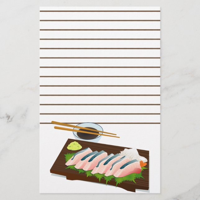 Papelería Stationery Sushi-2 (Anverso)