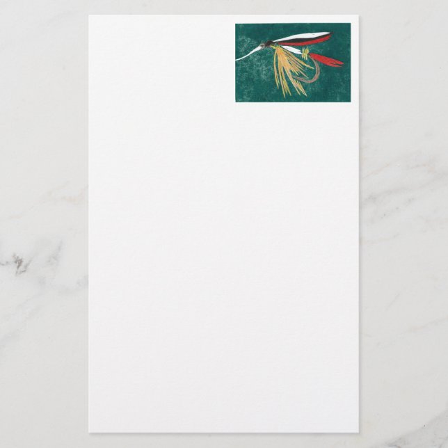 Papelería Stationery "Trout Fin" (Anverso)