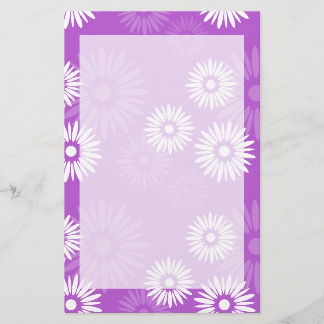 Papelería Stationery Violet en verano (Anverso)