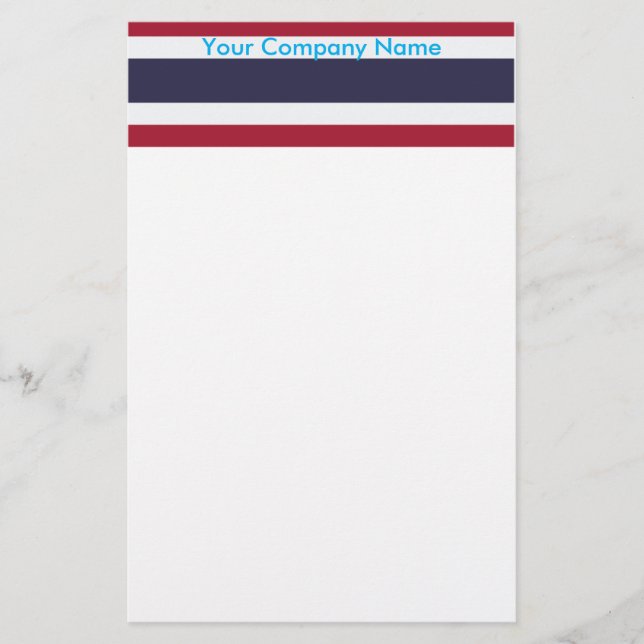 Papelería Stationery with Flag of Thailand (Anverso)