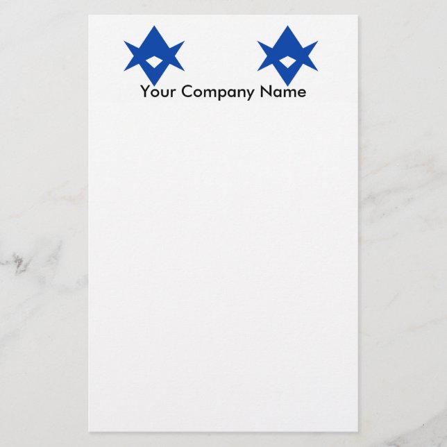 Papelería Stationery with Flag of Toyota City, Japan (Anverso)