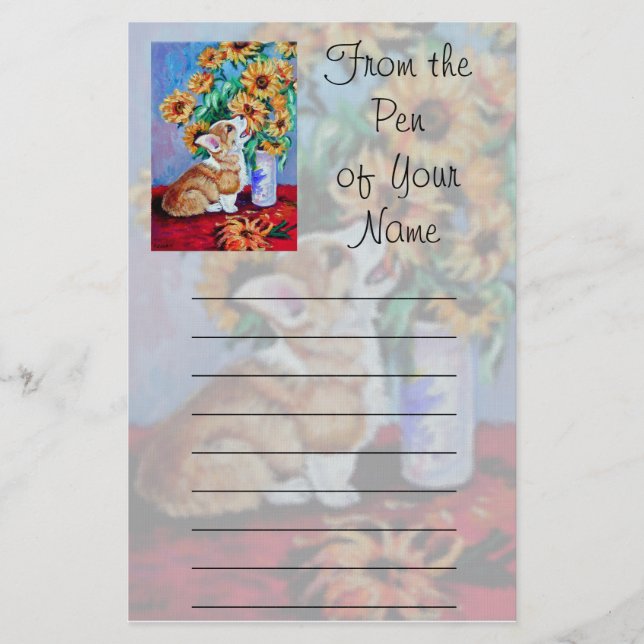 Papelería Stationke Pembroke Welsh Corgi (Anverso)