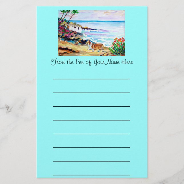 Papelería Stationke Pembroke Welsh Corgi (Anverso)