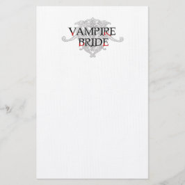 Papelería Stationre de novias de vampiros