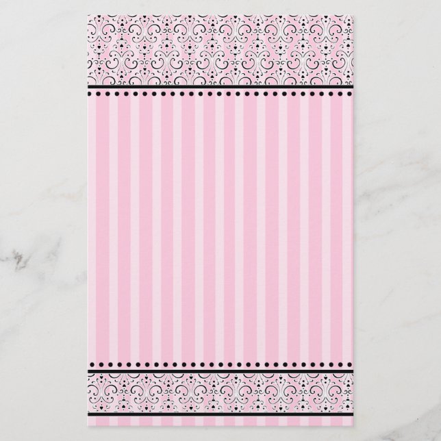 Papelería Stripey y lacey (Anverso)