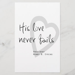 Papelería su amor nunca falla henry b eyring cita mormón