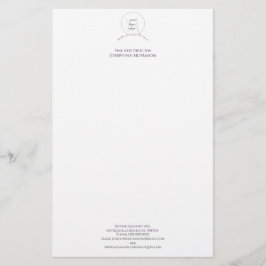 Papelería Su logotipo Monograma estacional comercial