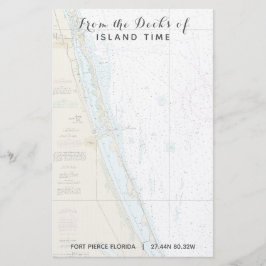 Papelería Su nombre de barco desde las cubiertas de Fort Pie