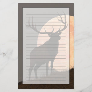 Papelería Subida de los alces majestuosos de Bull y de la