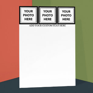 Papelería Subir 3 Fotos y Agregar Texto – Personalizar Image