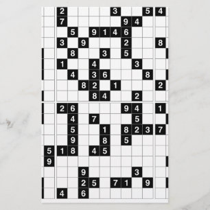 Papelería sudoku blanco negro