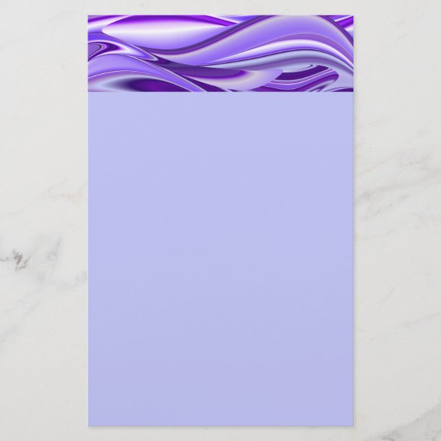 Papelería Sueños del arcoiris de flores moradas (Anverso)