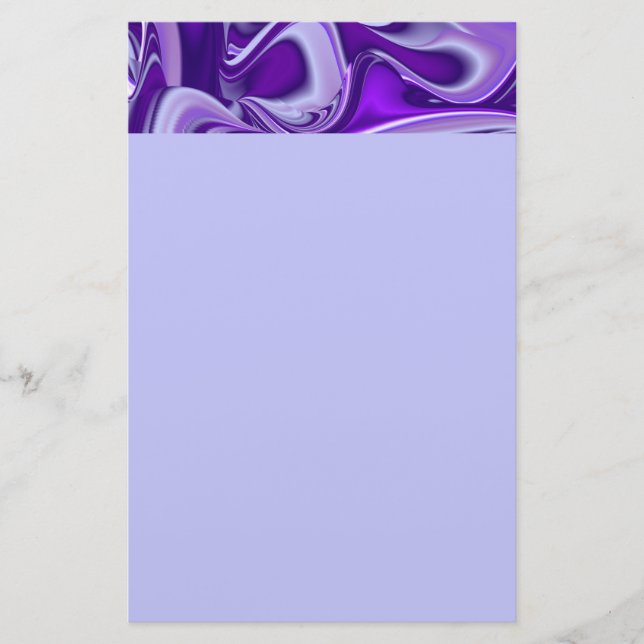 Papelería Sueños del arcoiris de flores moradas (Anverso)