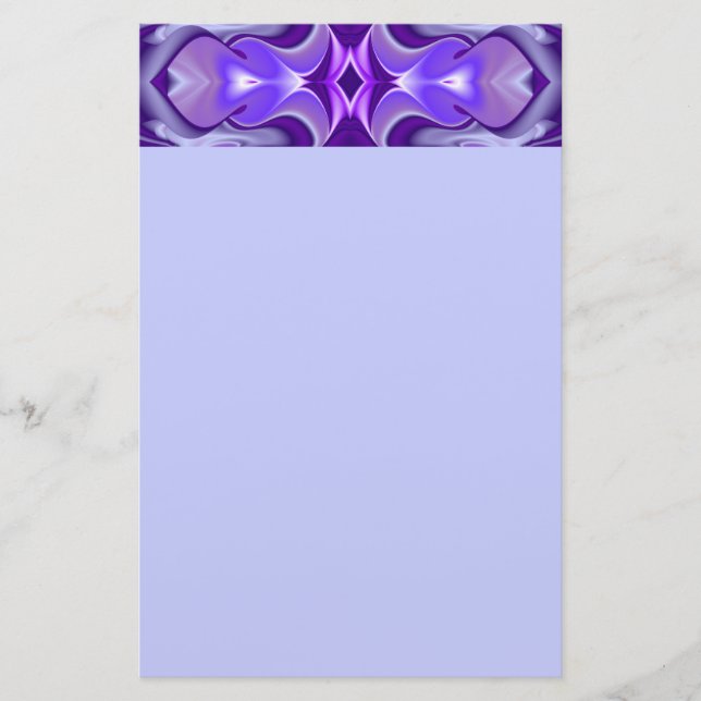Papelería Sueños del arcoiris de flores moradas (Anverso)