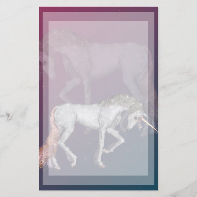 Papelería Sueños Unicornios (Anverso)