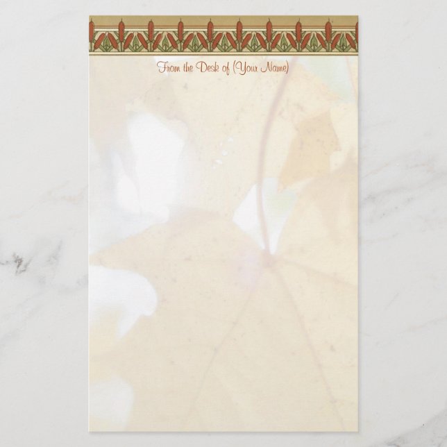 Papelería Summer Wane Stationery (Anverso)