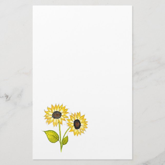 Papelería Sunflower Duet (Anverso)