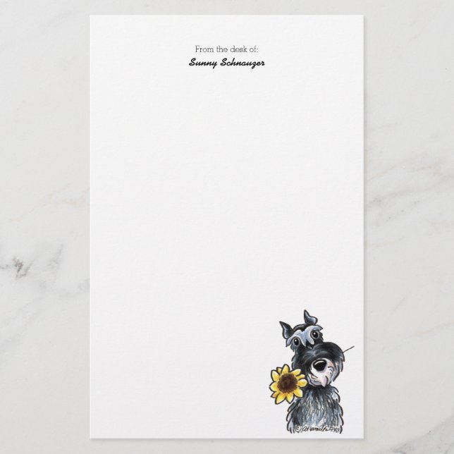 Papelería Sunny Schnauzer Classic (Anverso)
