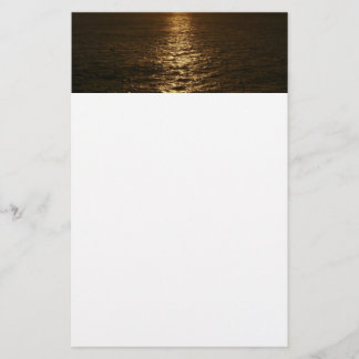 Papelería Sunset on the Water Resumen Fotografía del Océano