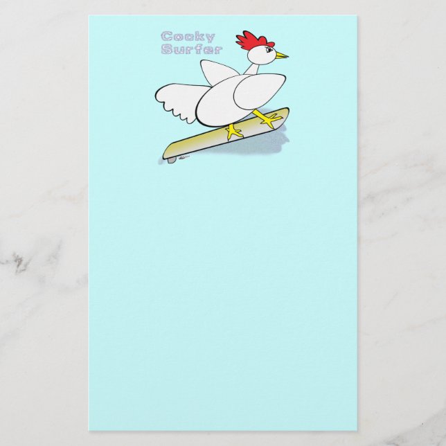 Papelería Surfista de Cocky (Anverso)