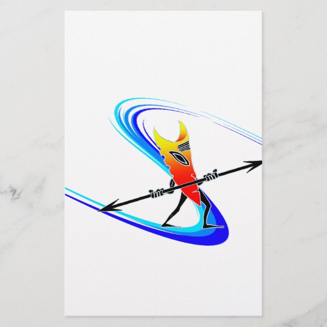 Papelería Surfista de Tiki (Anverso)