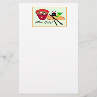 Papelería Sushi lindo del Miso inmóvil
