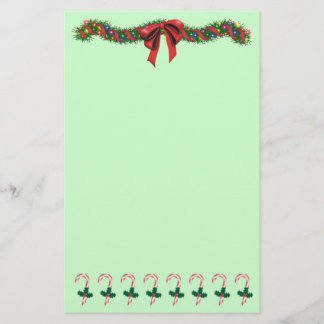 Papelería Swag del navidad/bastón de caramelo