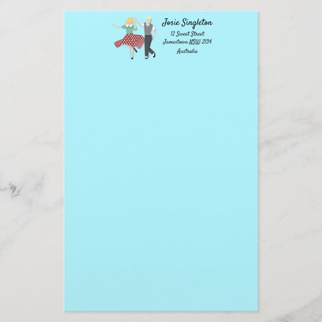 Papelería Swing Dance (Anverso)