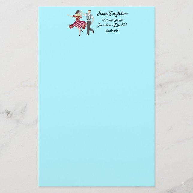 Papelería Swing Dance (Anverso)