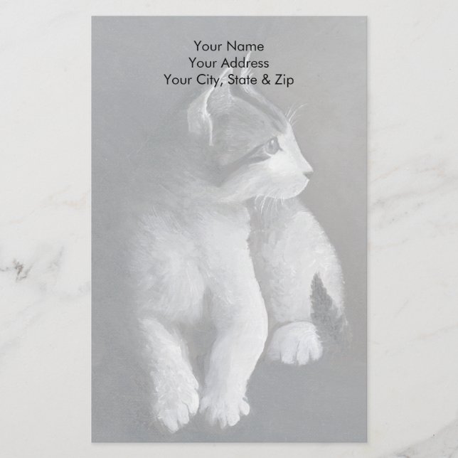 Papelería Tabby Kitten (Anverso)