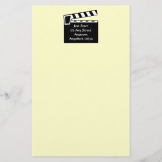 Papelería Tablero de Clapperboard de la pizarra de la
