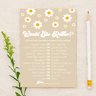 Papelería Tan Retro Daisy Tendría Que Ser Juego de Baby Show
