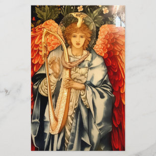 Papelería “Tapiz del ángel” de Edward Burne Jones