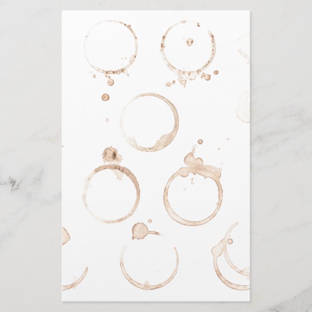 Papelería Tapón de café mancha de café (Anverso)