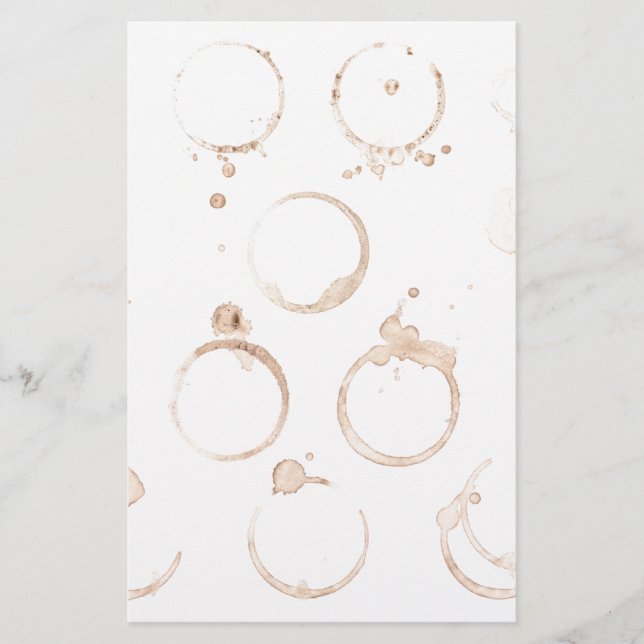 Papelería Tapón de café mancha de café (Anverso)