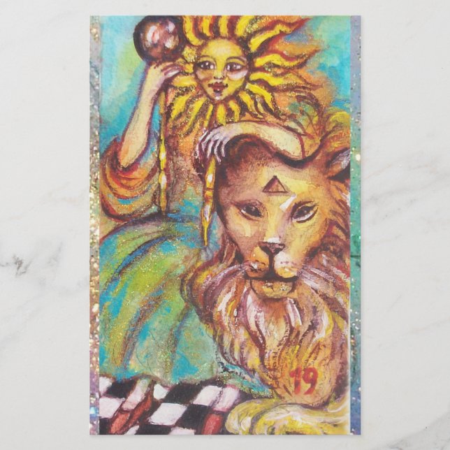 PAPELERÍA TAROS DE LAS SOMBRAS PERDIDAS / EL SOL (Anverso)