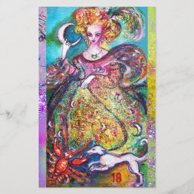 PAPELERÍA TAROS DE LAS SOMBRAS PERDIDAS / LA DAMA DE LA LUNA (Anverso)