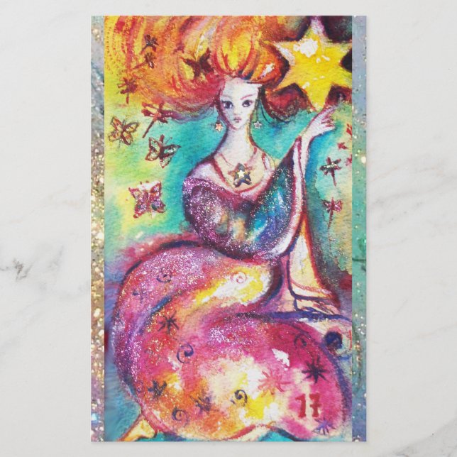 PAPELERÍA TAROS DE LAS SOMBRAS PERDIDAS / LA ESTRELLA (Anverso)