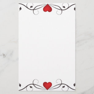 Papelería Tatuaje elegante del corazón inmóvil