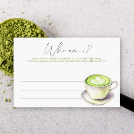 Papelería Taza de matcha Despedida de soltera Juego ¿Quién s