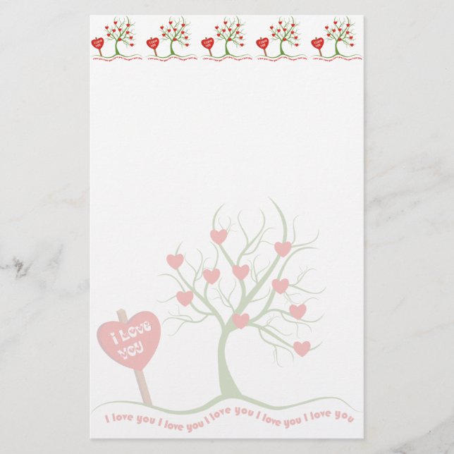 Papelería Te Amo Stationery (Anverso)