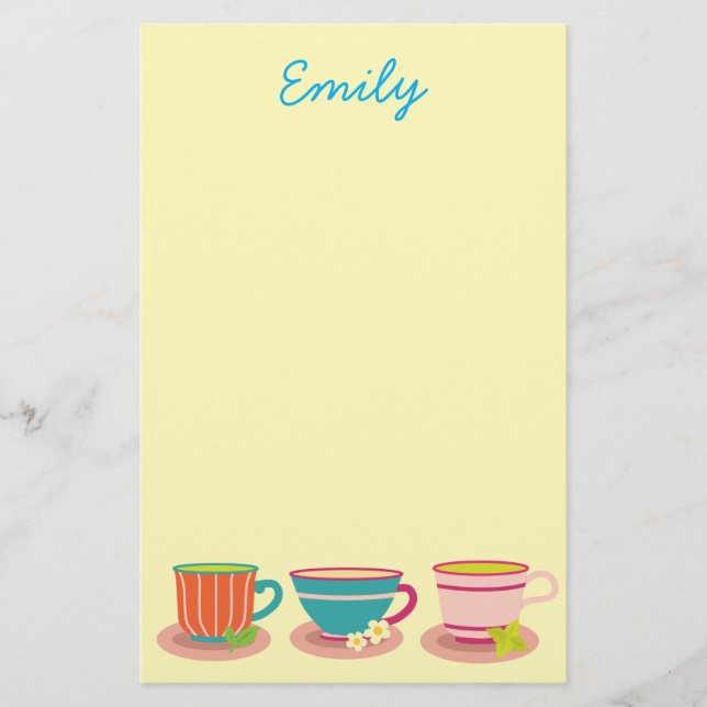 Papelería Té de menta para los amantes del té (Anverso)