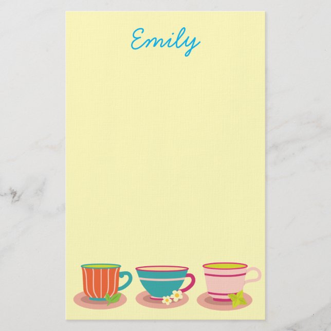 Papelería Té de menta para los amantes del té (Anverso)