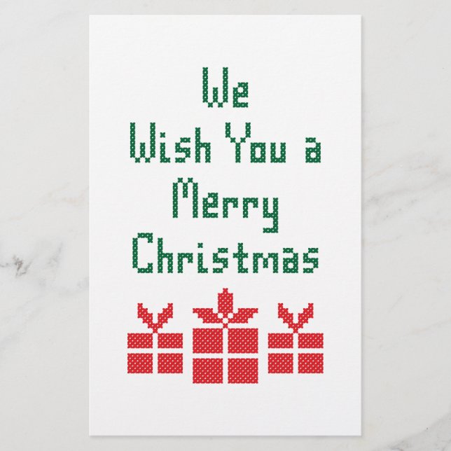 Papelería Te deseamos una Feliz Navidad (Anverso)