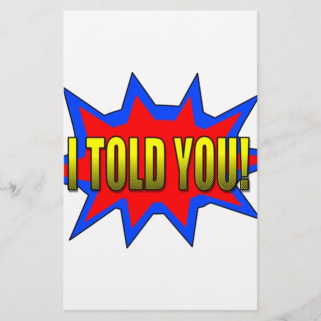 Papelería Te Lo Dije (Anverso)