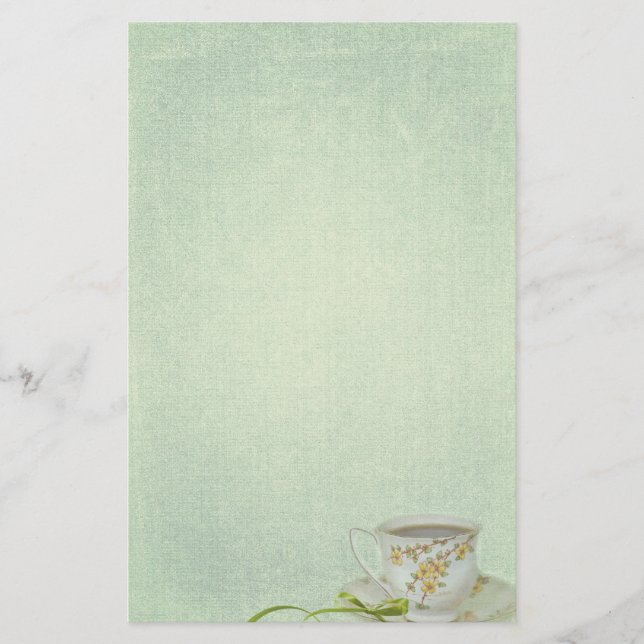 Papelería teacup vintage (Anverso)