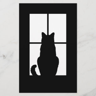Papelería Tecleo del gato de la ventana para modificar la